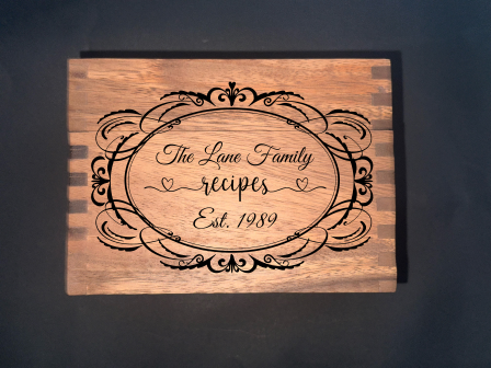 Personalized Recipe Box – A Timeless Keepsake for Your Culinary Creations!